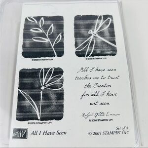 Stampin' Up! Black and White Nature Stamp Set